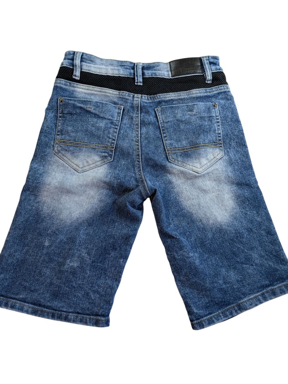 Southpole Youth Size 10 Slim Ribbed Distressed Jean Shorts